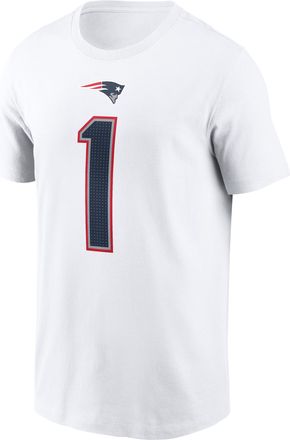 Nike A.J. Brown New England Patriots Nike Mens NFL T-Shirt in White | N19910A8KF-34T