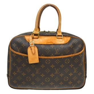 Louis Vuitton Deauville Monogram Brown Canvas Handbag (Pre-Owned)