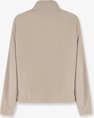 HUGO BOSS Mens Bomber Jacket Reversible Beige Modal