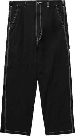 Comme Des Garçons Pantaloni con cuciture a contrasto - Nero