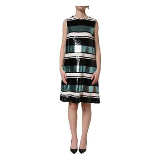 Dolce & Gabbana Dames, Jurken, Veelkleurig, Maat: 2XS Zijde