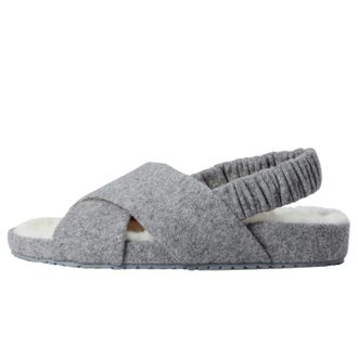 Cole Haan Mojave Crisscross Sandal Grey Wool W27264 Womens