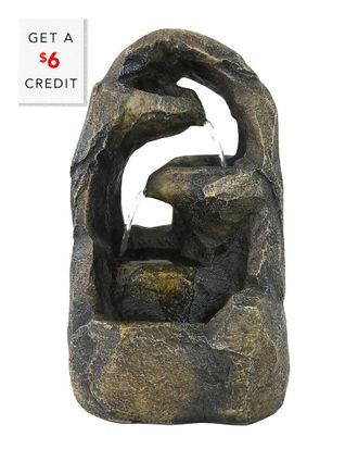 Sunnydaze Cavernous Rock Tiers Indoor Tabletop Fountain with $6 Credit