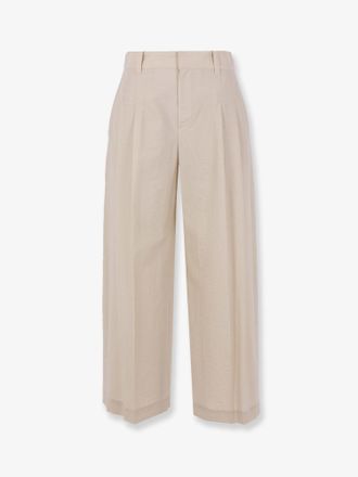 Brunello Cucinelli Pantalone in misto cotone - BRUNELLO CUCINELLI - gender_Woman