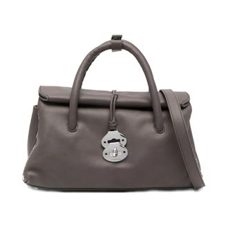 Zanellato Handbags, female, Brown, ONE SIZE, Dotta Centauro Small Leather Handbag