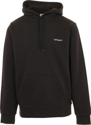 Carhartt Work in Progress Hooded Script Embroidery Sweat - Heren - Hoodies - Zwart - XL - Katoen - Hoodies & sweatvesten