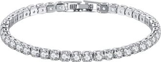 Generic Tennis Chain Bracelets for Women White Gold Color Exquisite Cubic Zircon Charm Hand Jewelry Fashion Gift for Friends Fashion Processing