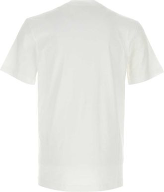 Moschino Mens White Cotton T-Shirt Fantasiabianco Exterior Exterior: T-shirts And Polos