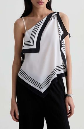 AG - Adriano Goldschmied Verya Asymmetrical Tank in Spritz Me Up at Nordstrom, Size X-Large