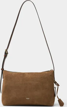 Coach Mens Mott suede messenger bag