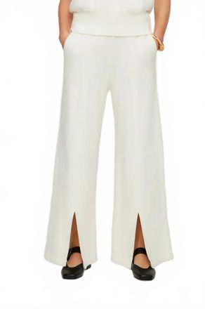 Fifteen Twenty Front Slit Sweatpants In Cream