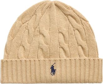 Polo Ralph Lauren Gorro de punto trenzado de lana y cachemira - Accessories - Hombre - Beige - ONE SIZE