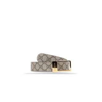 Gucci Lederen riem met logo - Heren - Riemen - Beige - 75 CM - Leer - Accessoires
