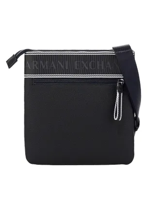 A|X Armani Exchange A|X Mens ian crossbody, BLACK, medium size
