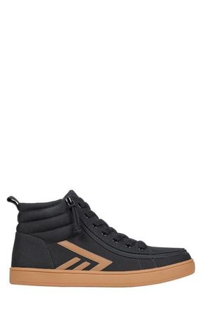 Billy Footwear Classic High Top Sneaker in Black/gum at Nordstrom, Size 10.5