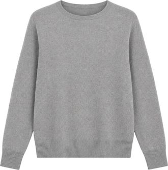 KANGRA Raffinata Ronde Hals Trui - Dames - Ronde hals truien - Grijs - 2XL - Wol - Truien & Vesten