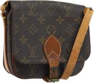 Louis Vuitton Pre-owned Cross Body Bags, female, Brown, Size: ONE SIZE Pre-owned Cartouchiere PM Shoulder Bag