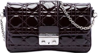 Dior Pre-owned Dior Patent Cannage New Lock Pouch Crossbody Ladies ZJICVLNCT1IOXBWR