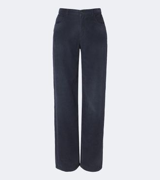 The Row Eglitta cotton corduroy wide-leg pants