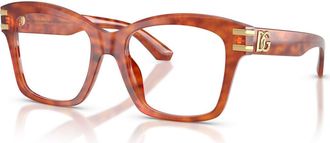 Dolce & Gabbana 54mm Square optical glasses in Brown at Nordstrom
