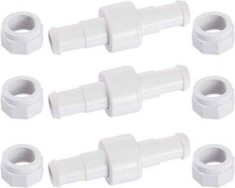 OEM Juego De 3 Conectores De Manguera Giratorios D20 Con 6 Boquillas D15 Compatibles Con El Robot Limpiafondos Zodiac Polaris 180, 280 Y 380