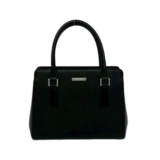 Burberry Black Leather Handbag Tote Bag (Pre-Owned)