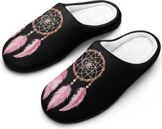 Generic Dreamcatcheres Womens Slippers Warm House Slippers Indoor House Shoes with Anti-Skid Rubber Sole