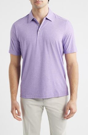 Johnston & Murphy XC Apex Performance Polo in Violet Heather at Nordstrom, Size Xx-Large