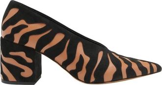 Ulla Johnson Dierenprint Polline Pomp Schoenen - Dames - Pumps - Bruin - 38 EU - Leer - Schoenen