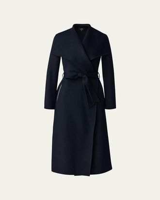 Mackage Mai Wool Belted Wrap Coat