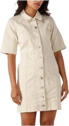 Y.A.S Y.a.s, Kleedjes, Dames, Beige, XL, Denim, Denim Jurk Yasdirma Mini Jurk