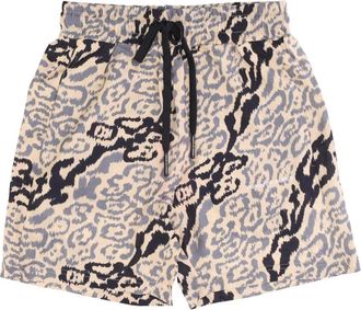Vision Of Super Luipaard Shorts voor Mannen - Heren - Bermuda - Beige - S - Korte Broeken