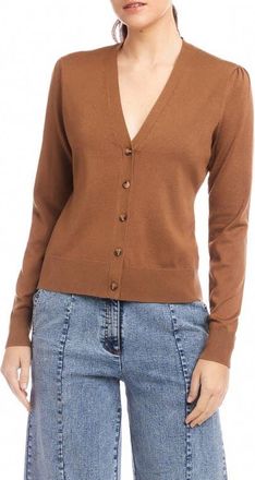 Fifteen Twenty Lacey Cardigan in Mocha at Nordstrom, Size X-Small