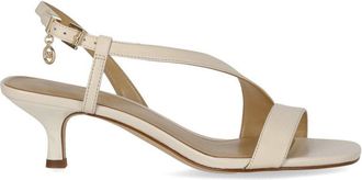 Michael Kors SANDALO CON TACCO JAIDA KITTEN CREMA MICHAEL KORS