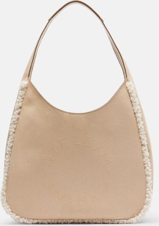 Stella McCartney Teddy-trimmed shoulder bag
