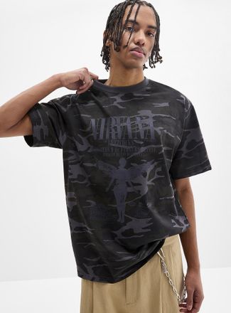 Djab Mens Nirvana camo T-shirt Imported from Seoul