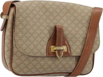 Celine Pre-owned Cross Body Bags, female, Beige, Size: ONE SIZE Pre-owned Vintage Shoulder Bag