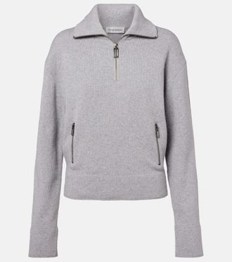 Victoria Beckham Wool and cashmere half-zip sweater