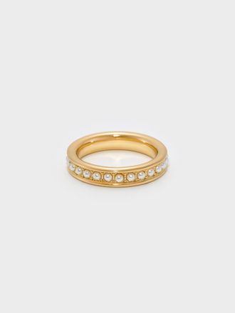 Charles & Keith Maeve Pearl-Embellished Ring