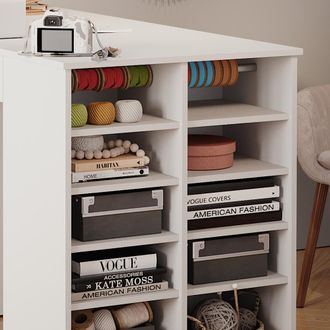 Vicco Escritorio Victoria, Blanco, 135 X 68 Cm, Vicco