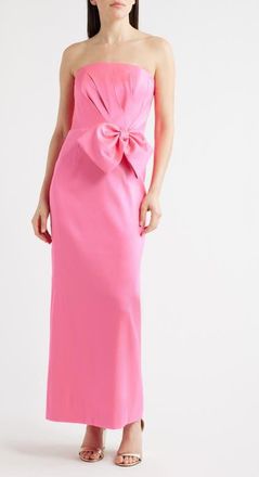 Lilly Pulitzer Tiernan Strapless Maxi Dress in Cherry Blossom Pink at Nordstrom, Size 10
