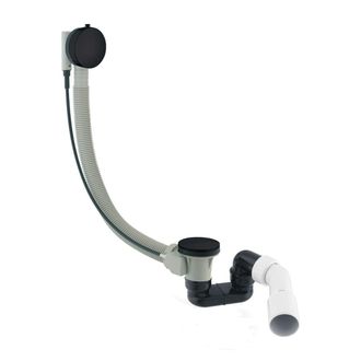 Omnires Omnires Cgs - Juego De Desag&uuml;e Y Rebosadero Para Ba&ntilde;era, Longitud 81 Cm, Negro Mate Tk104-plus-3.43+64-sbl