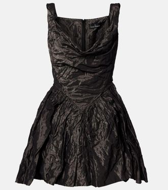 Vivienne Westwood Mini Sunday draped corset dress