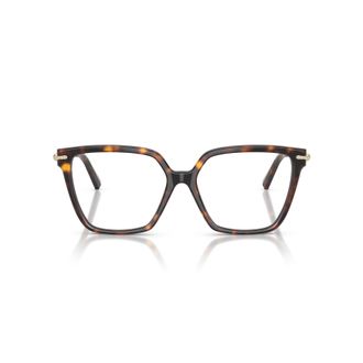 Tiffany & Co. 0tf2290bu Bold Oversized Square Frame Tortoiseshell Eyeglasses