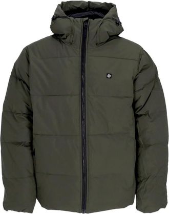 Element Bosnacht Pufferjas Mannen - Heren - Winterjassen - Groen - S - Polyester - Jassen