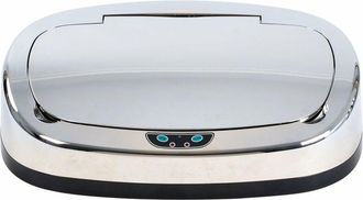 Kitchen Move Tapa Para Cubo De Basura Autom&aacute;tico Majestic - Plata