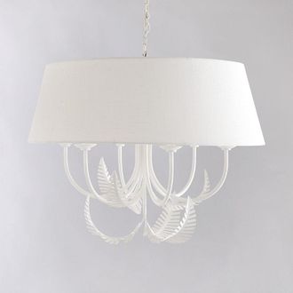 Ballard Designs Catalina 6-Light Chandelier - White - Ballard Designs