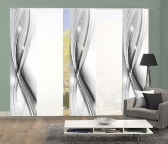 Home Wohnideen Schiebegardine »GLIWE« Paneelwagen 5 Stk. tlg. Schiebevorhang Digi 5er Set GLIWE GRÜN