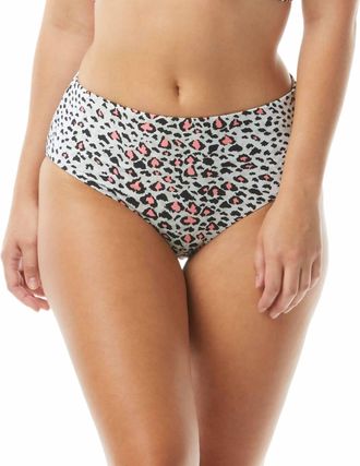 Coco Reef Print Reversible Bikini Bottoms In Leopard Multi