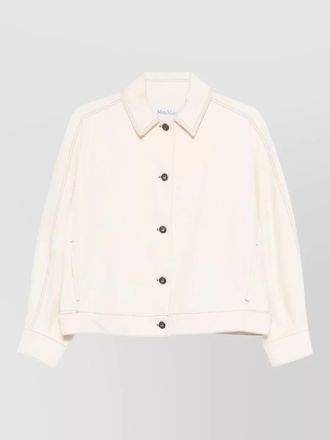 Max Mara denim jersey overshirt jacket